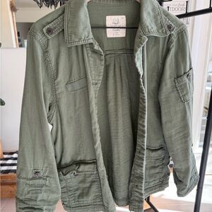 American Eagle Outfitters Green Utility Jacket